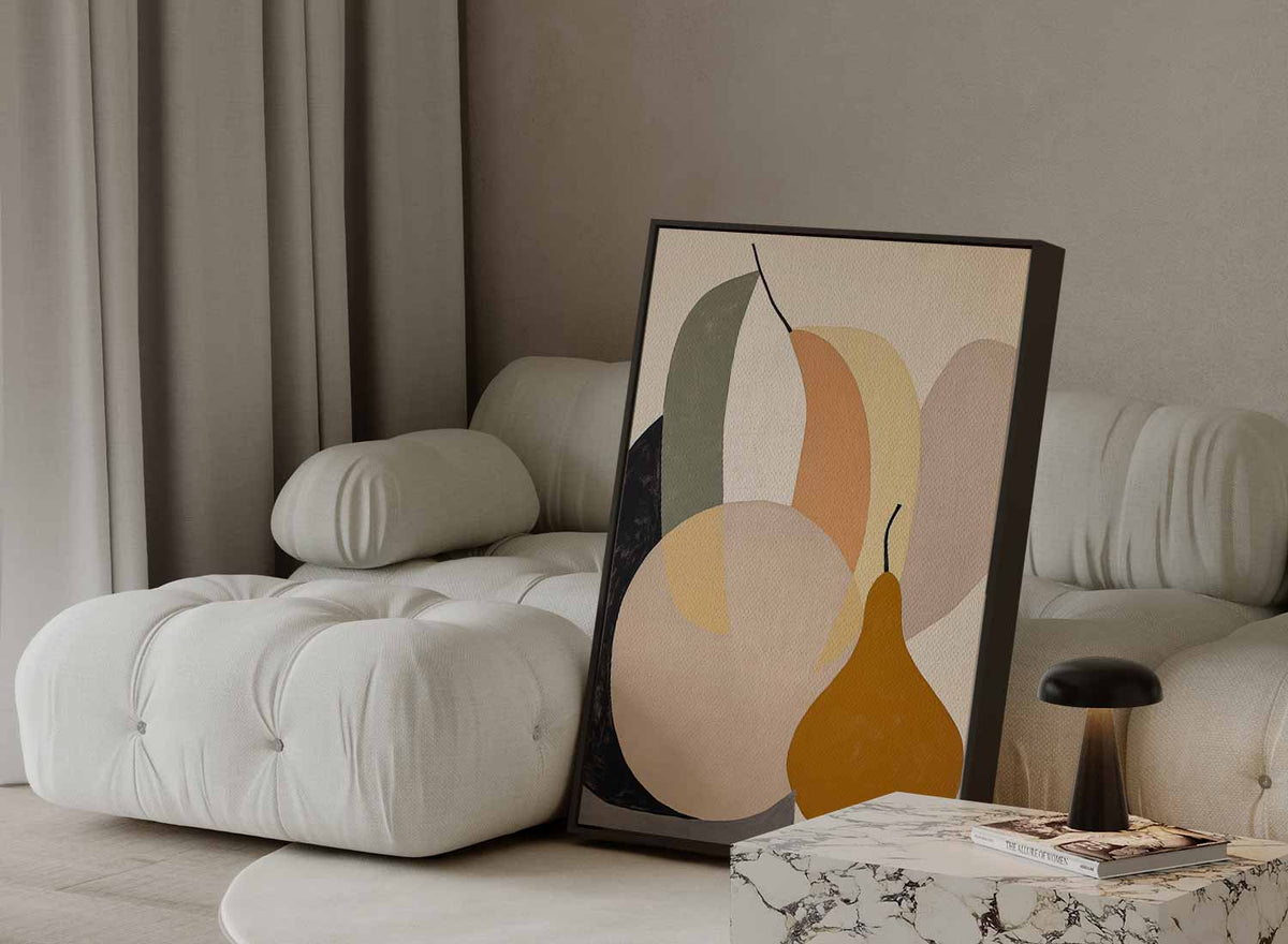 Vrolijke Fruitige Abstractie – staande wandkunst voor woonkamer of interieur