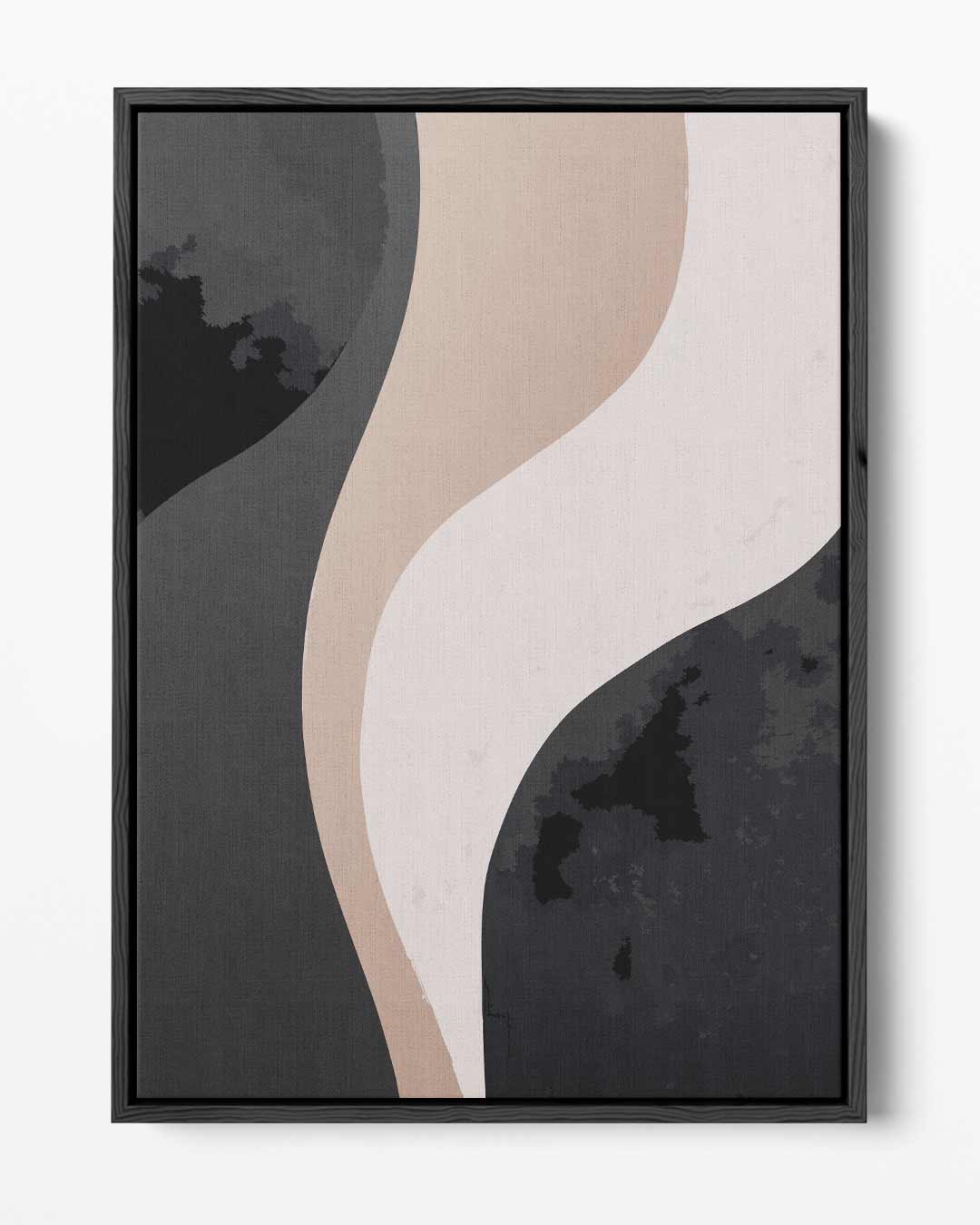 Abstracte Elegantie – portret kunstwerk als wanddecoratie