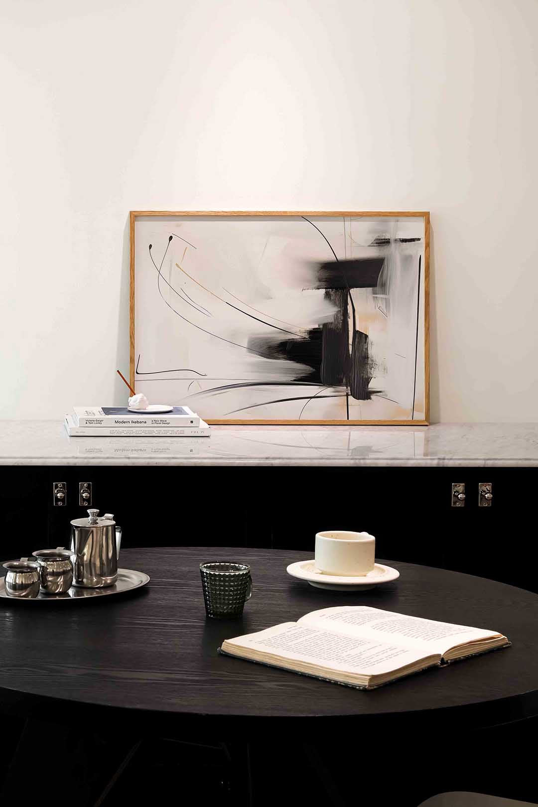 Abstracte lijnen – abstracte poster in liggend formaat