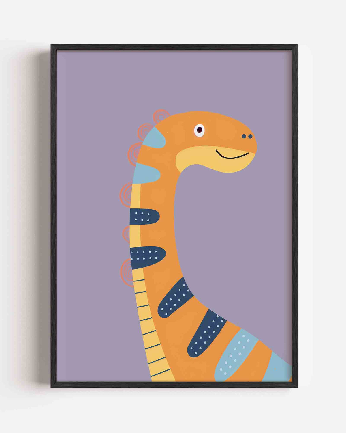 Dinosaurus illustratie – kids portret poster als wanddecoratie