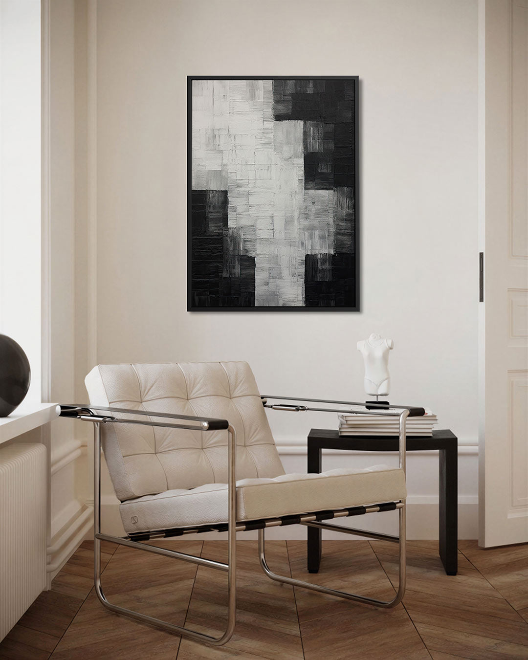 Geometrische vlakken – kunstwerk als stijlvolle wanddecoratie