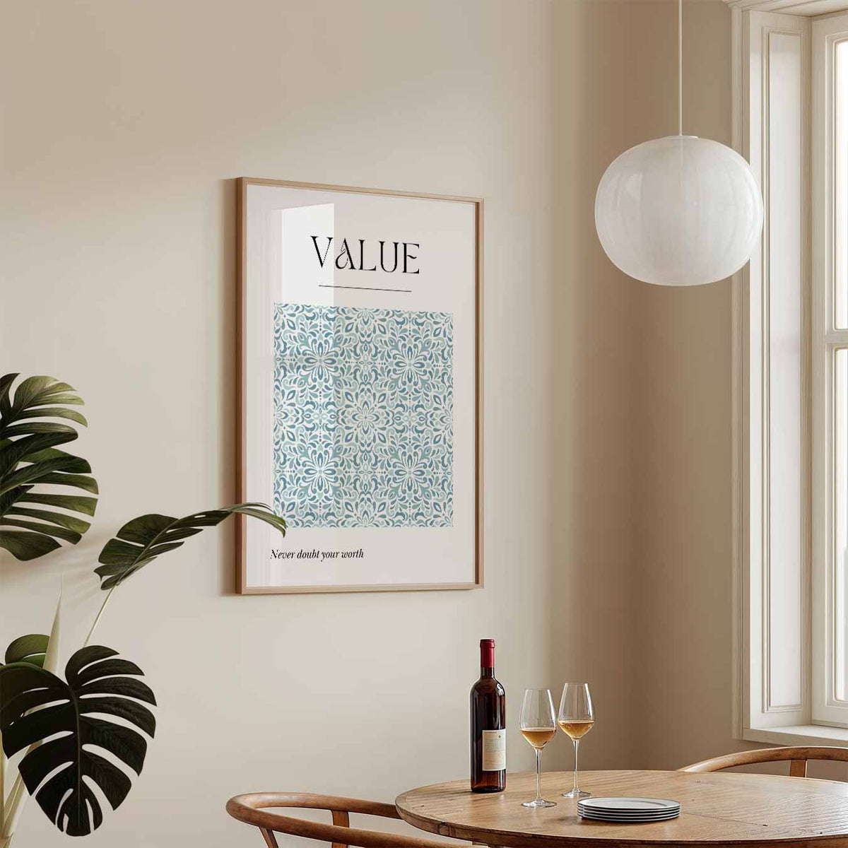 Inspirerende Waarde – tekstposter in staand formaat