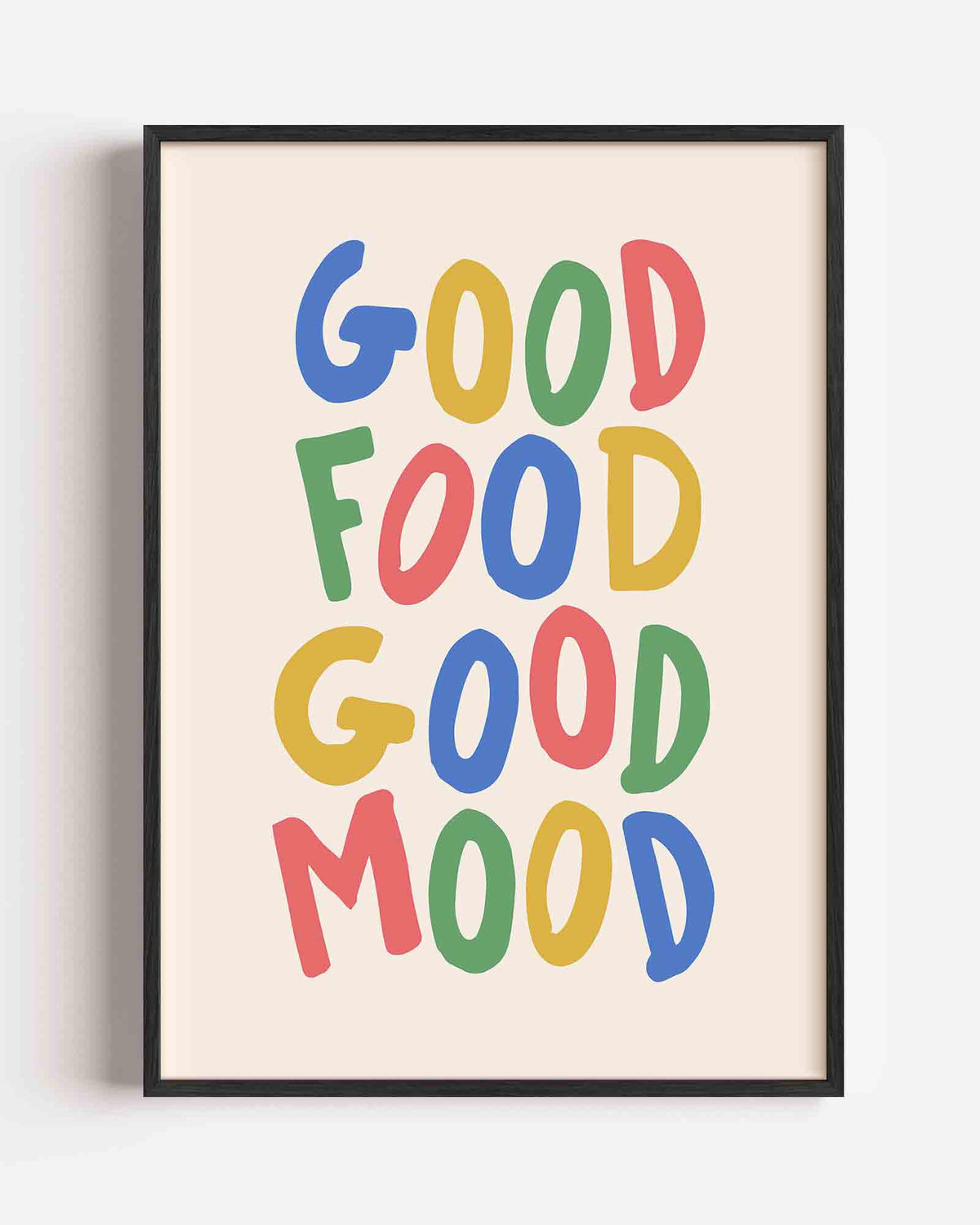 Good food good mood – keuken portret poster als wanddecoratie