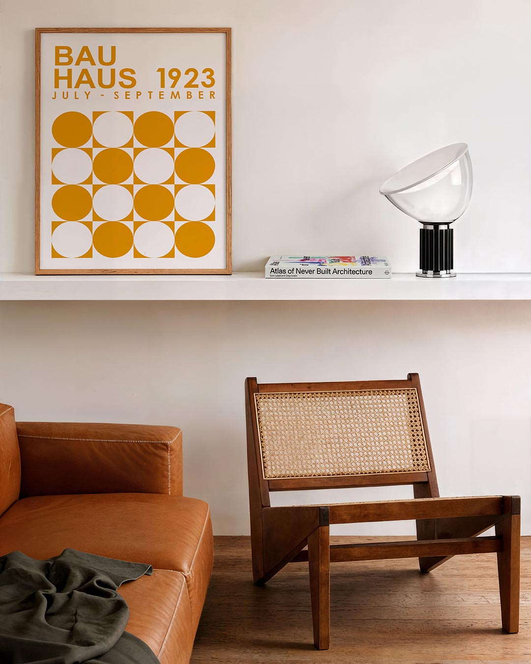 Vormritme en kleur – staande Bauhaus poster voor aan de muur