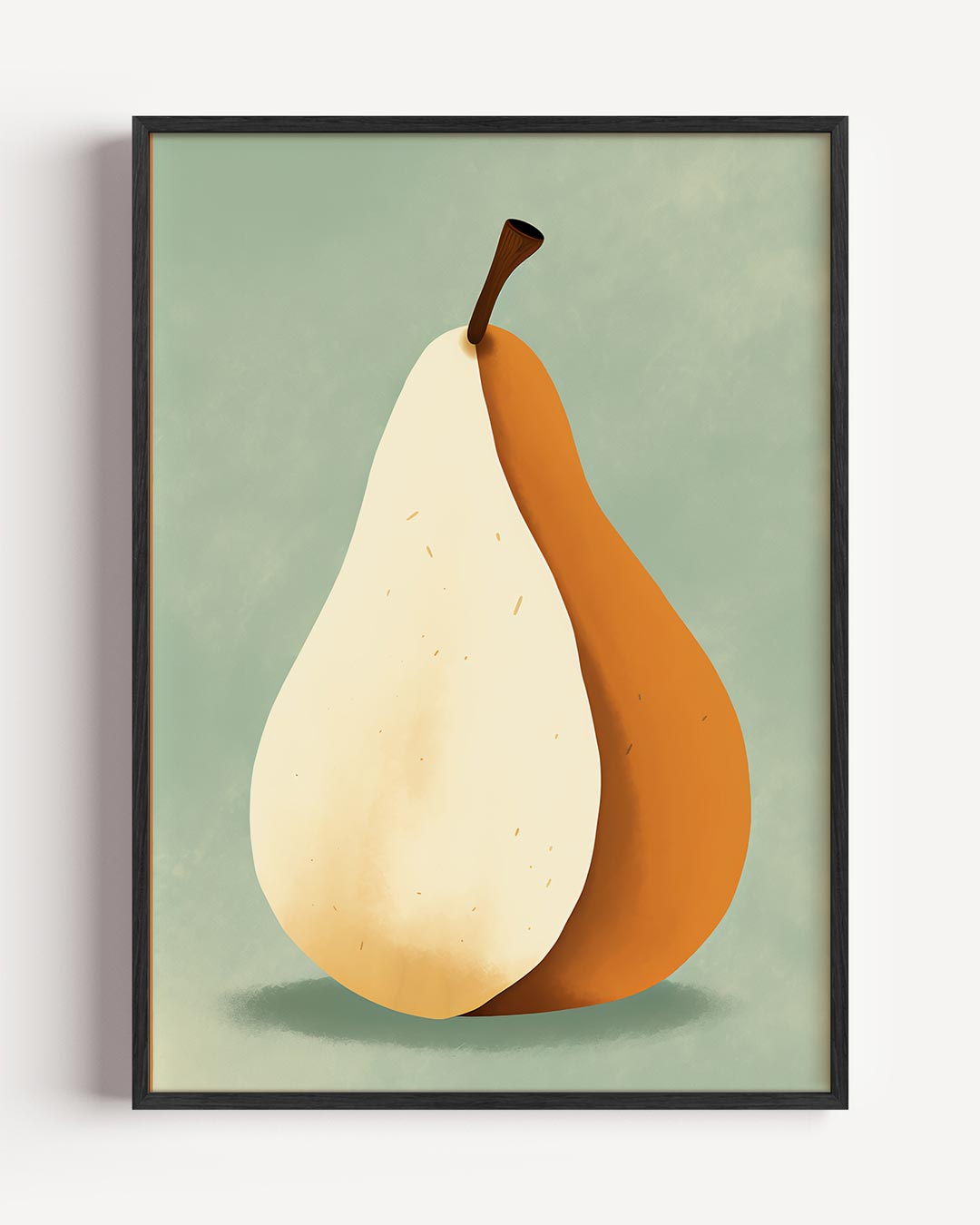 Moderne Peer Kunstposter – keuken portret poster als wanddecoratie