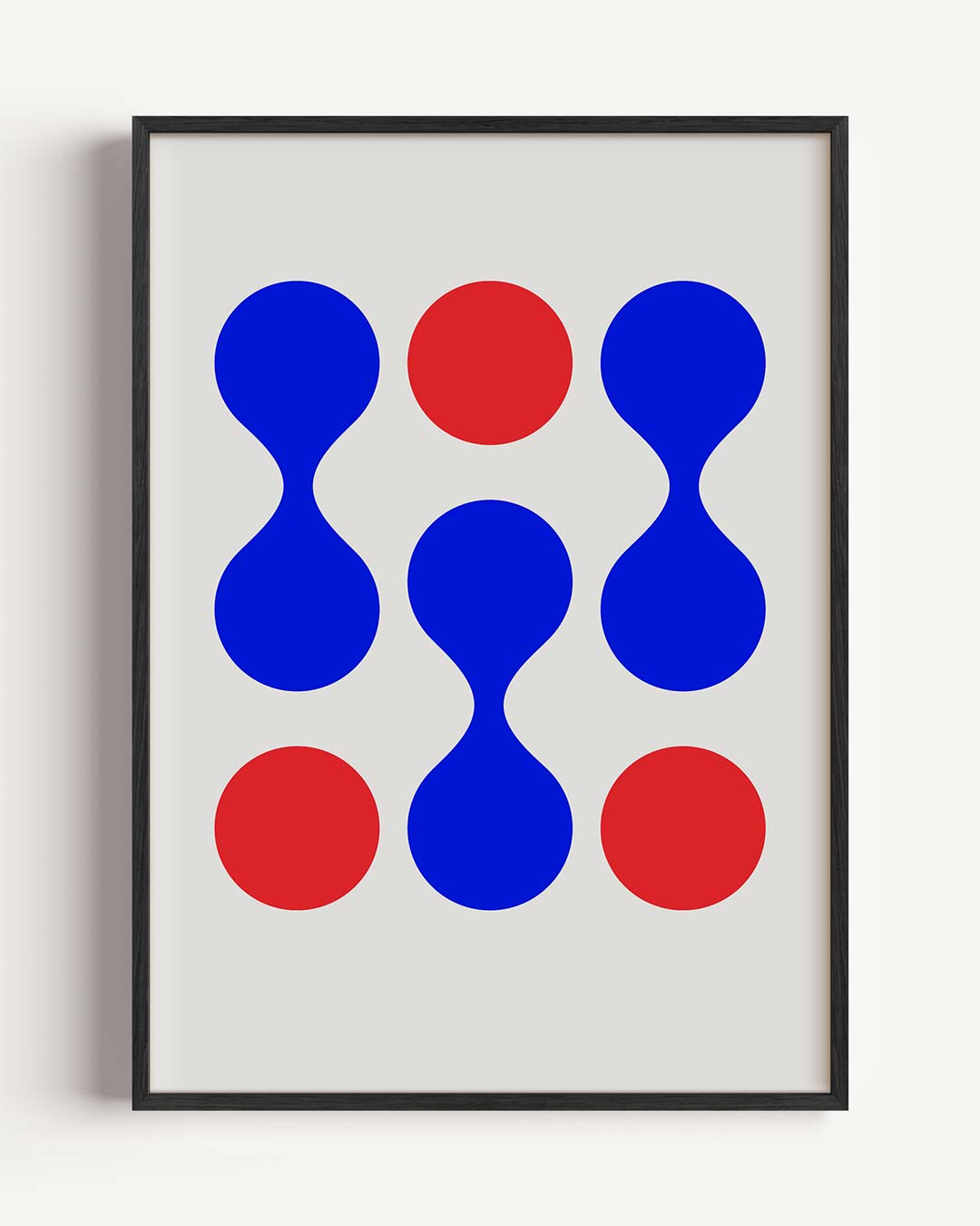Abstracte Moderne Cirkelpatronen – dieren portret poster als wanddecoratie