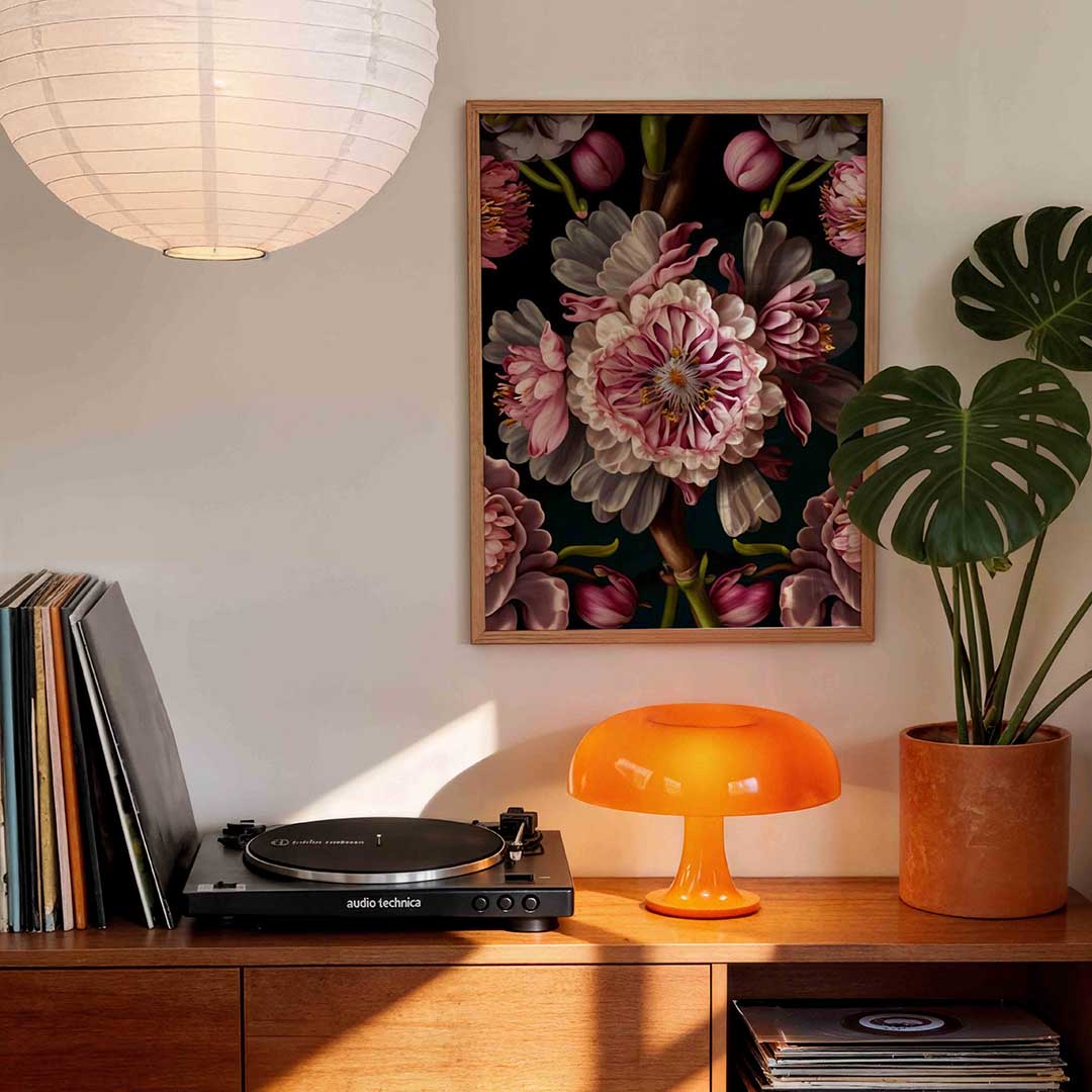 Bloemenpracht – staande bloemen wanddecoratie van WallArtistic
