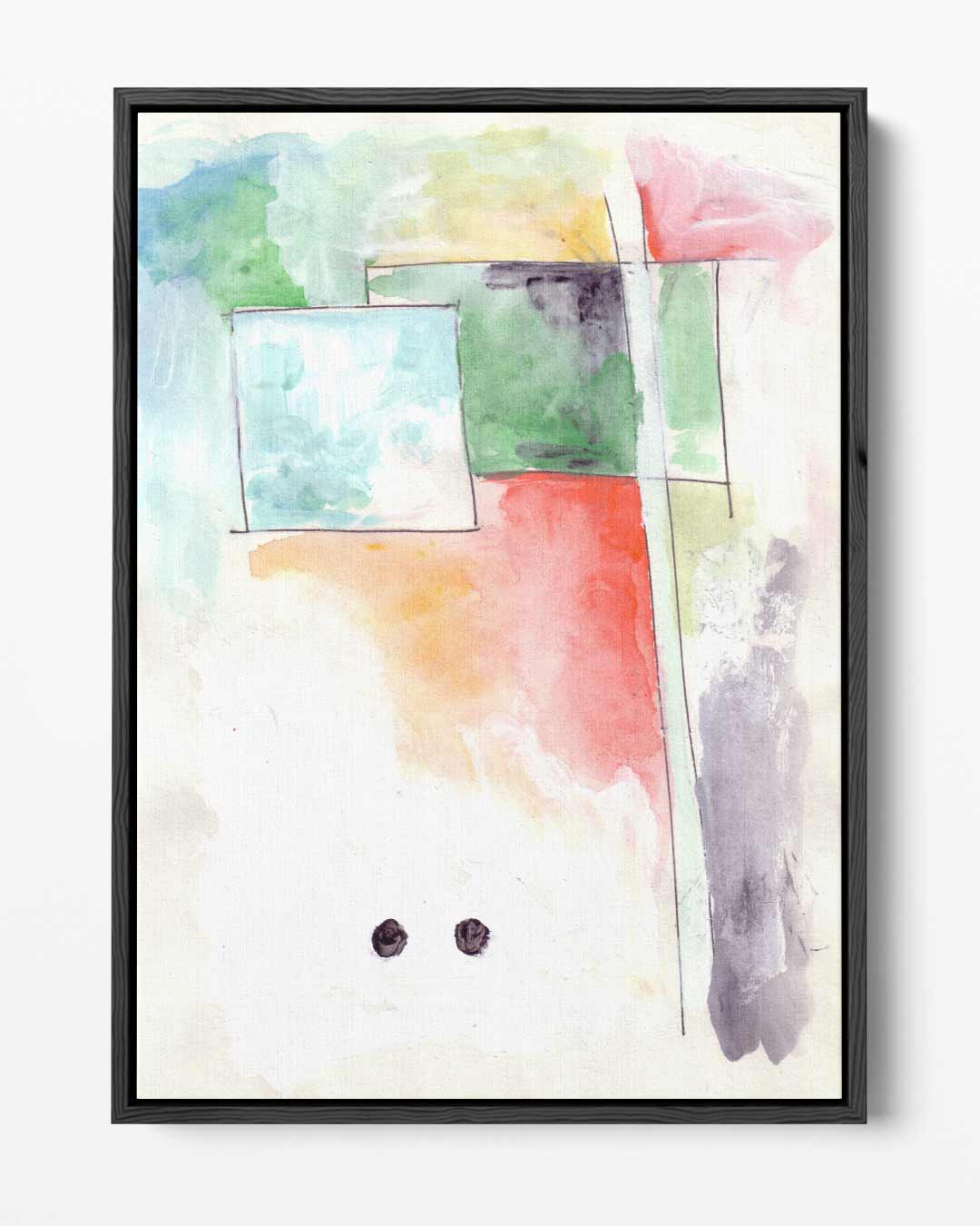 Abstracte Kleurenexplosie – portret kunstwerk als wanddecoratie