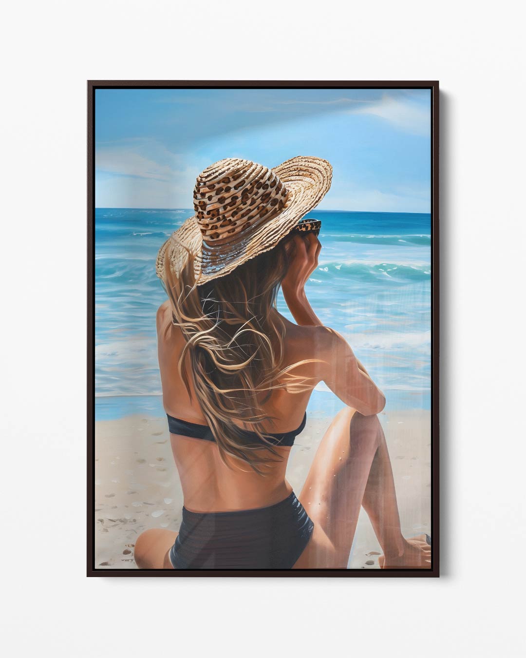 Zomerdromen aan Zee – portret kunstwerk als wanddecoratie