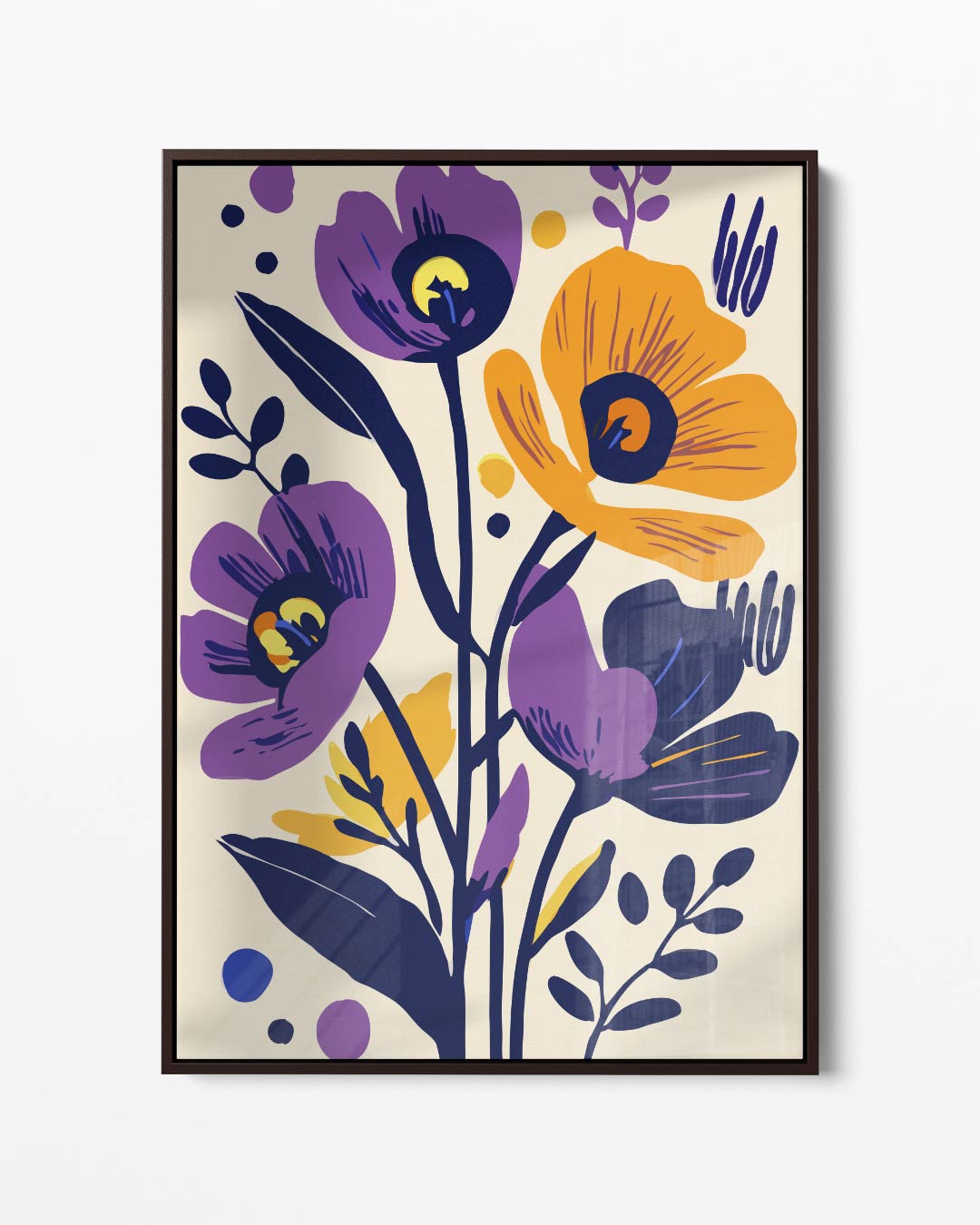 Bloemen Symphony – portret kunstwerk als wanddecoratie