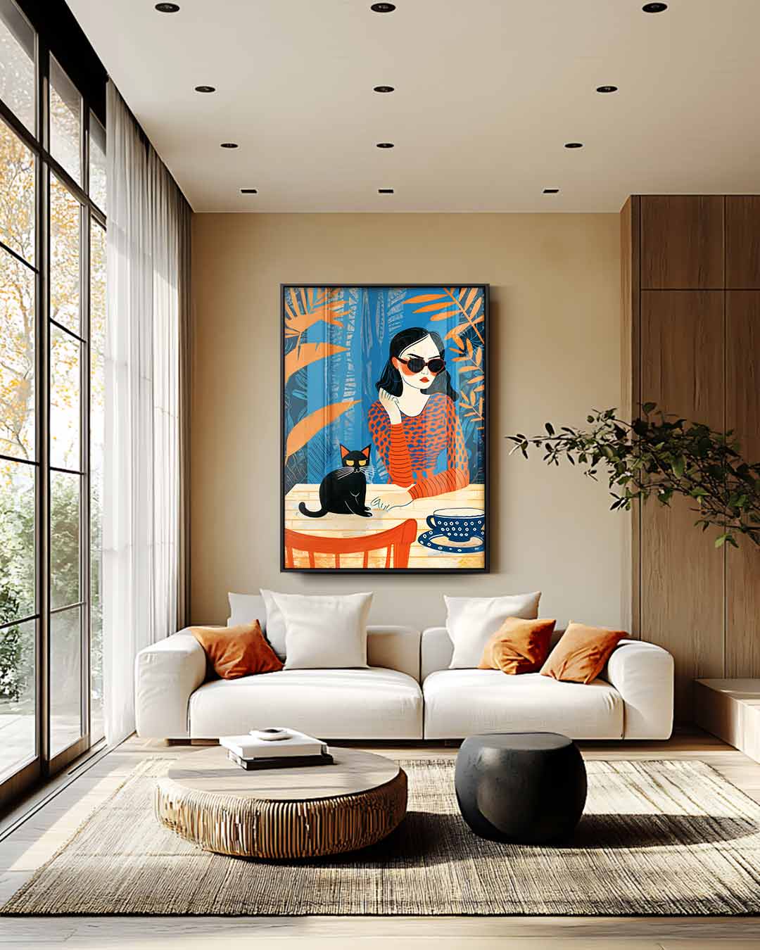 Zonnige Lentedag – staand kunstwerk voor modern interieur