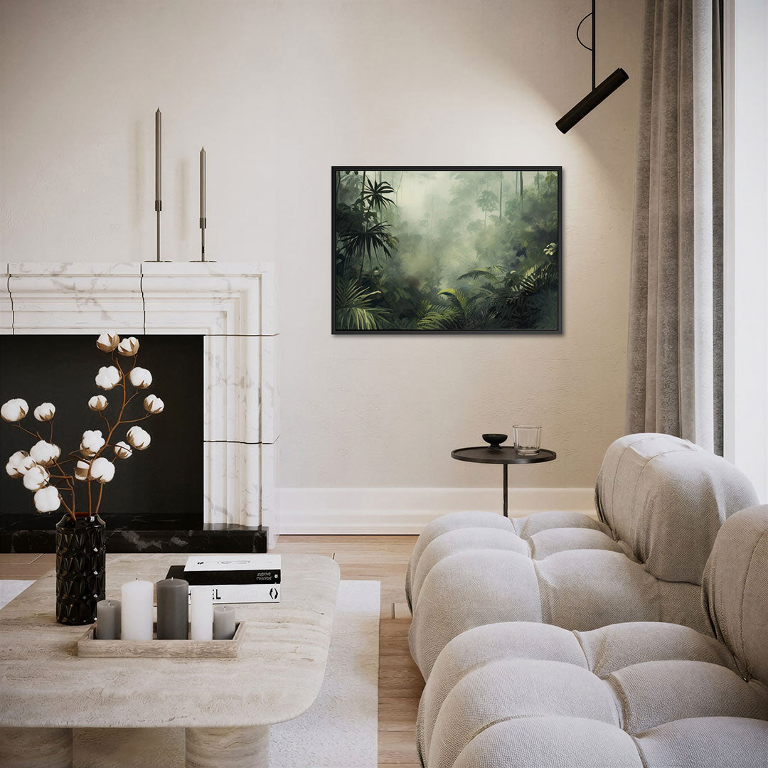 Mysterieuze jungle – liggende wanddecoratie