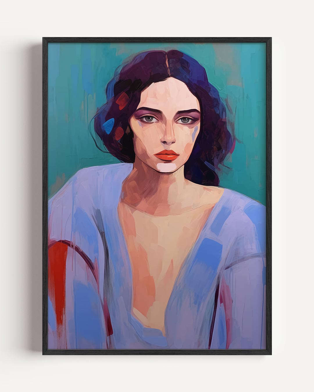 Moderne Vrouwelijke Portretposter – vrouwelijk portret poster als wanddecoratie