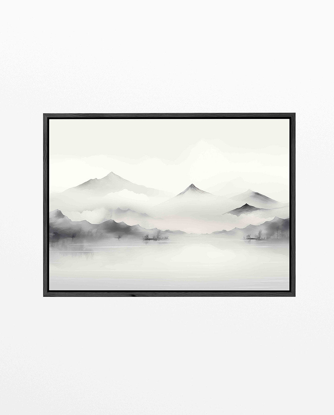 Serene berglandschap – liggend abstract kunstwerk