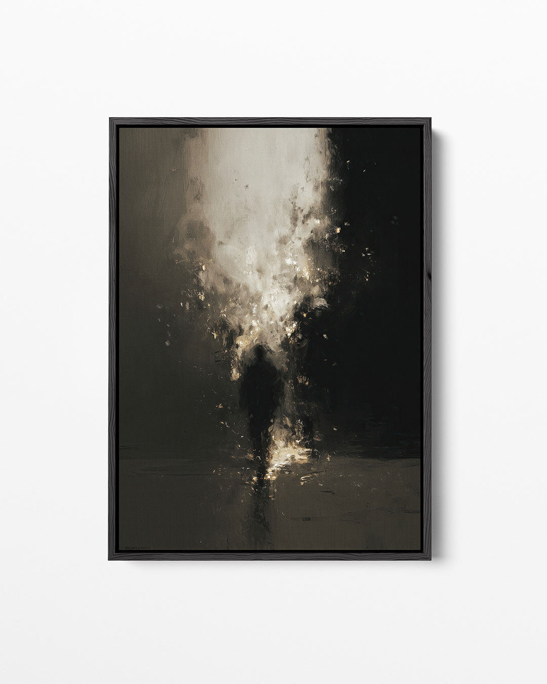 Mystieke schaduwfiguur – staand wanddecoratie kunstwerk