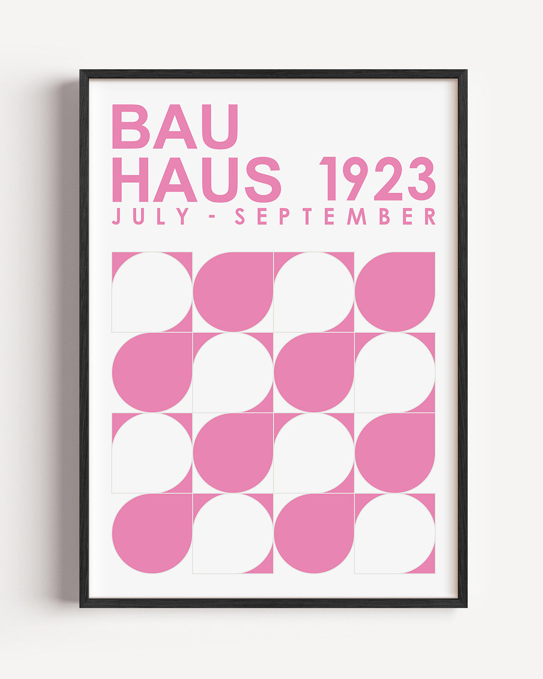 Vorm en kleur – staande Bauhaus poster als wanddecoratie