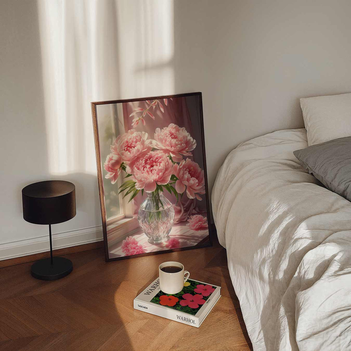 Zomerse Bloemenpracht – staande bloemen wanddecoratie van WallArtistic
