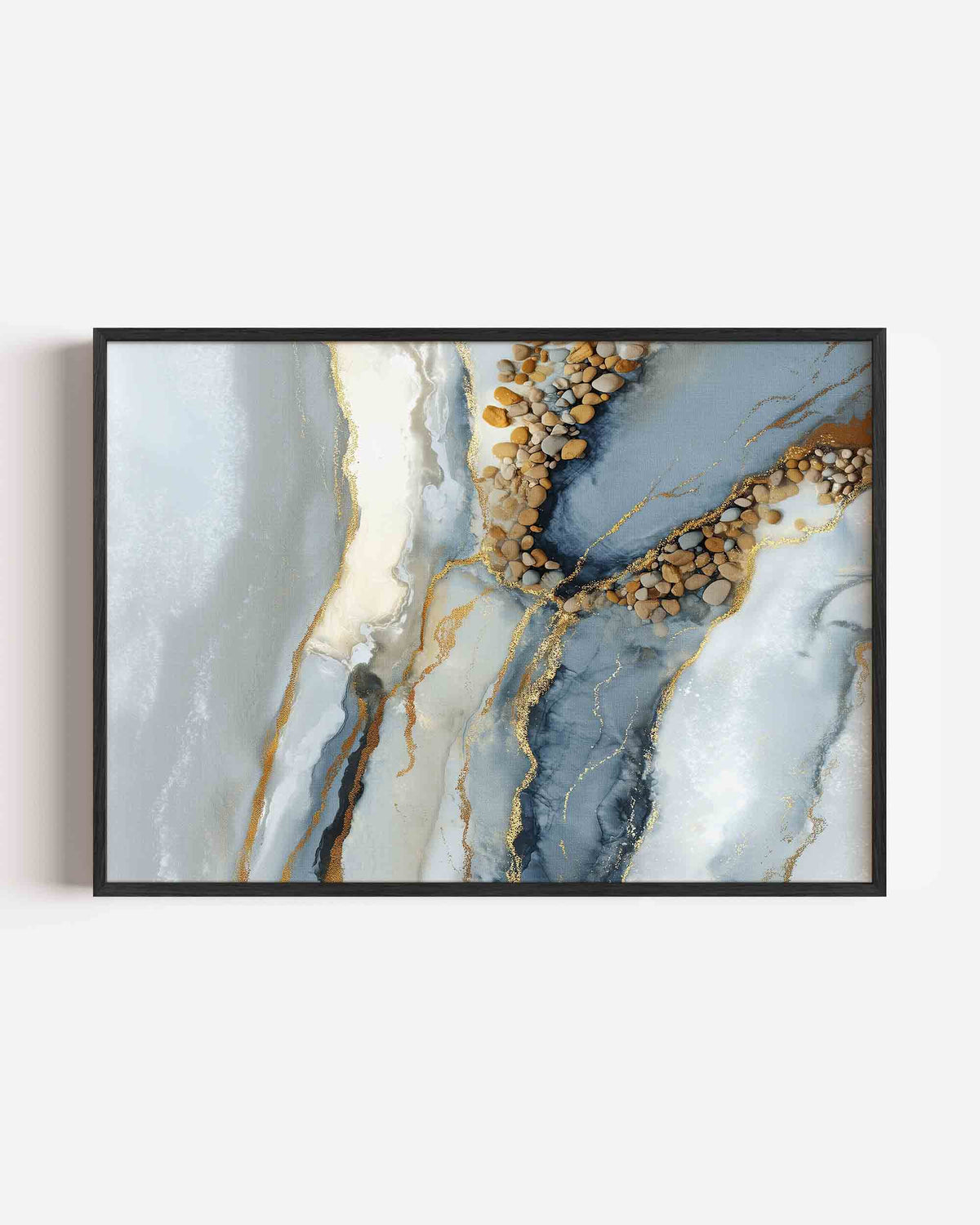 Abstracte stenen en lijnen – abstracte landscape poster als wanddecoratie