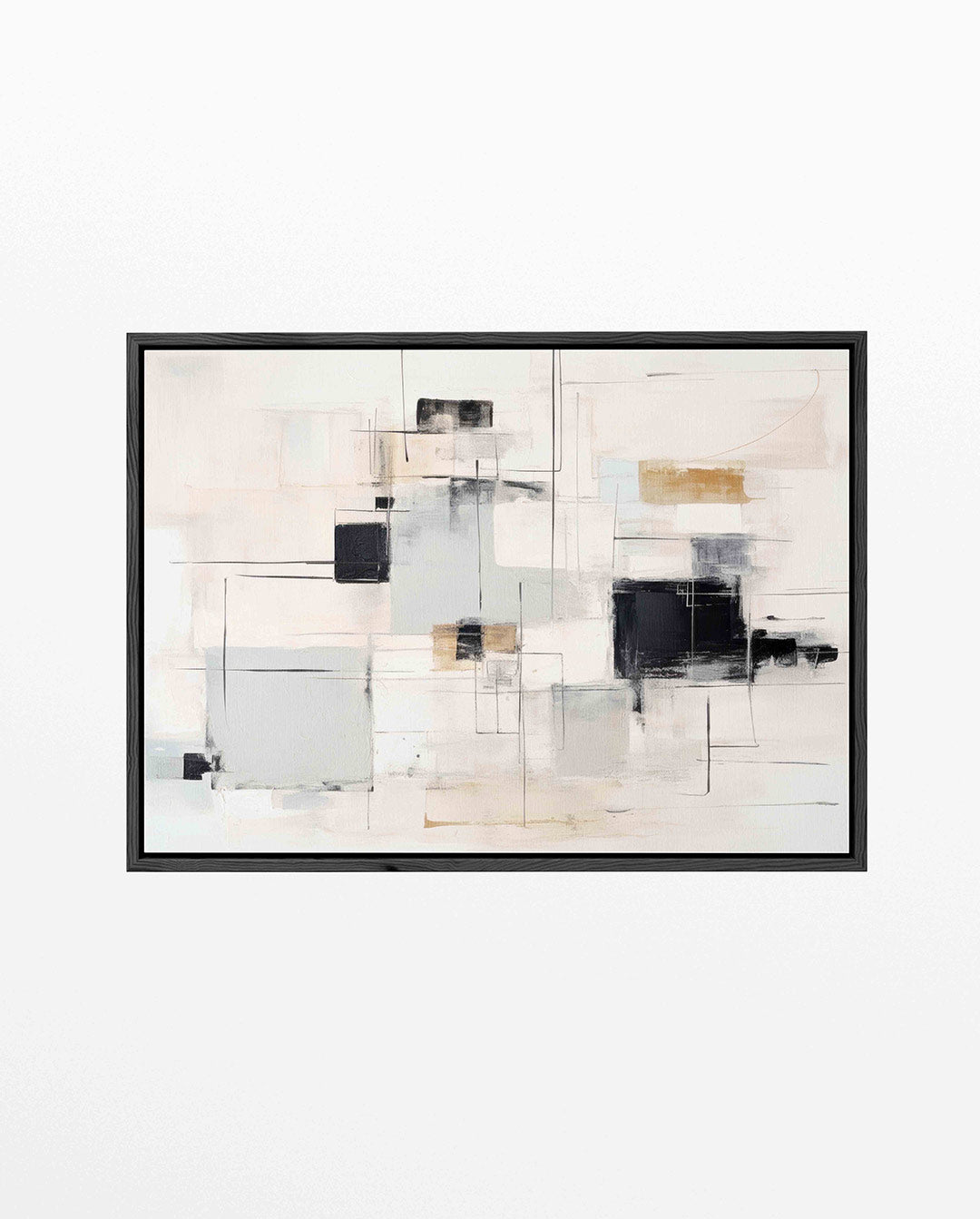 Geometrische lijnen – liggend wanddecoratie kunstwerk