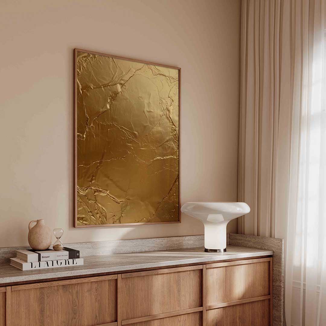 Gouden textuur – textuur poster in staand formaat