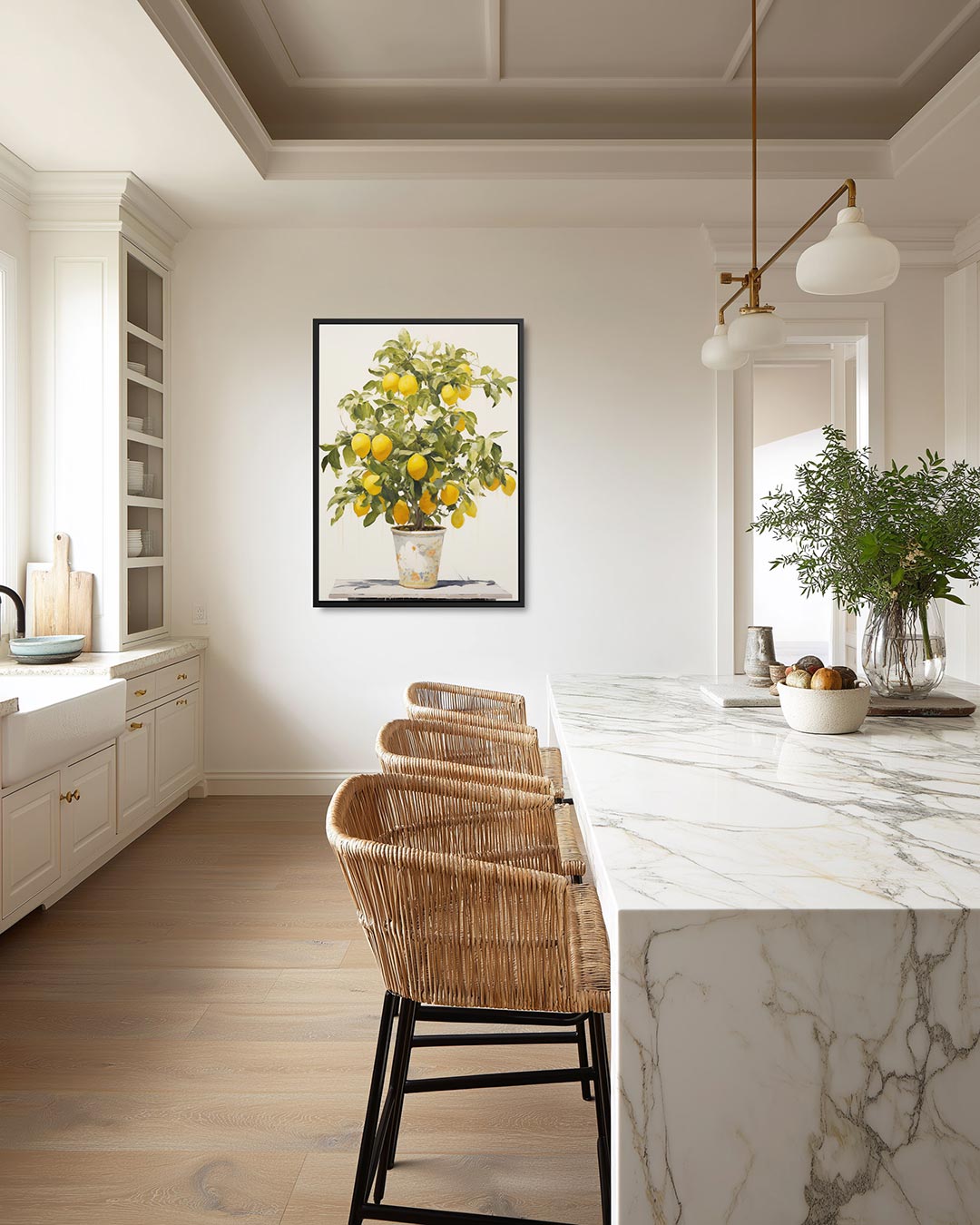 Levendige groente compositie – staand wanddecoratie kunstwerk