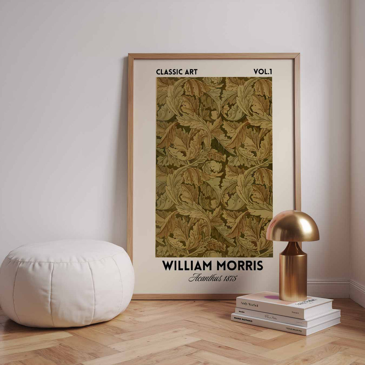 William Morris Acanthus 1875 – decoratieve wandkunst als portret poster