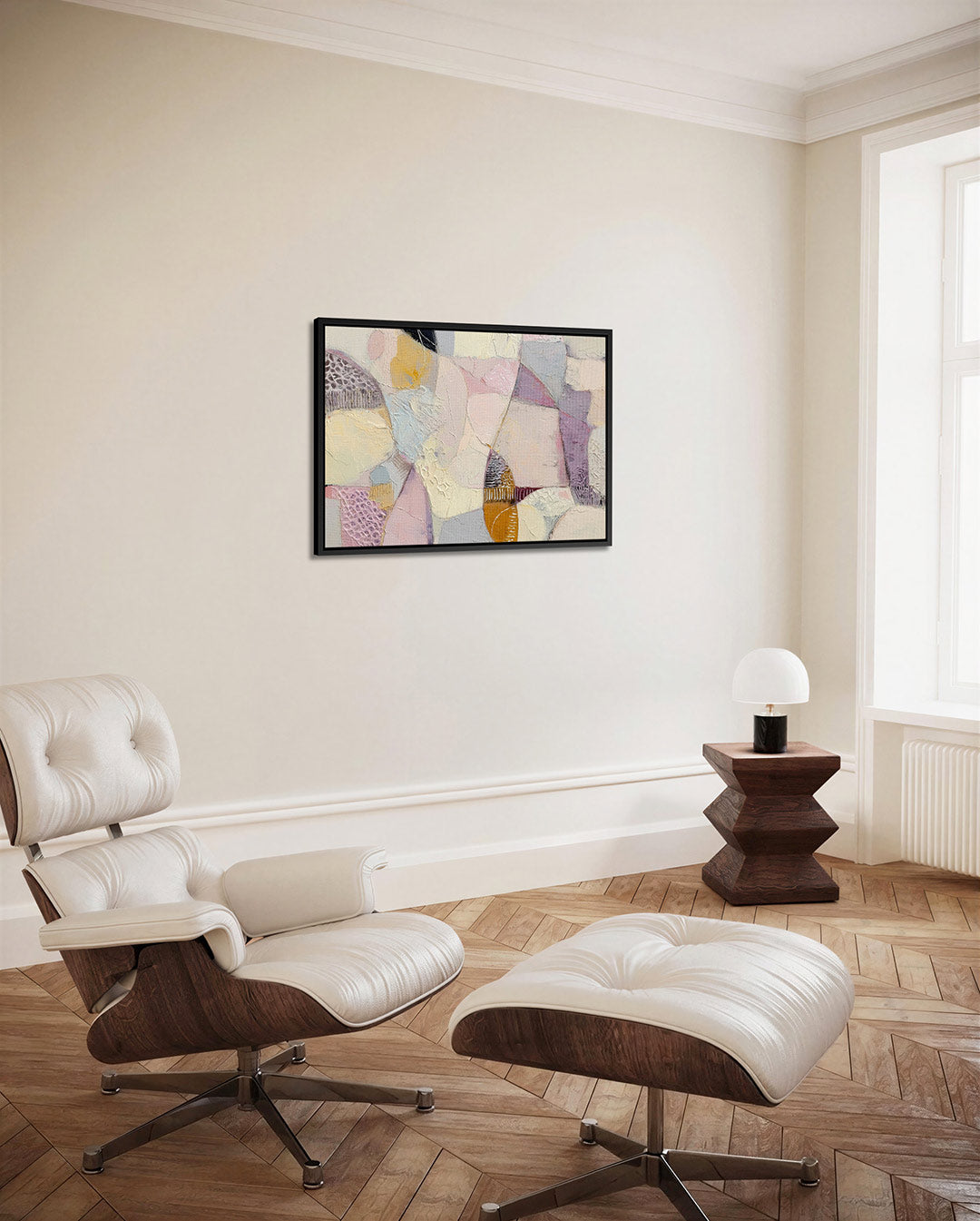 Organische vormen compositie – Texturen – alternatieve weergave van het kunstwerk