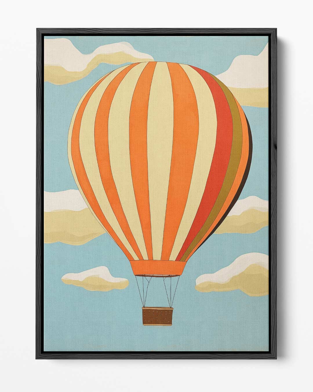 Vrolijke Luchtballon – portret kunstwerk als wanddecoratie