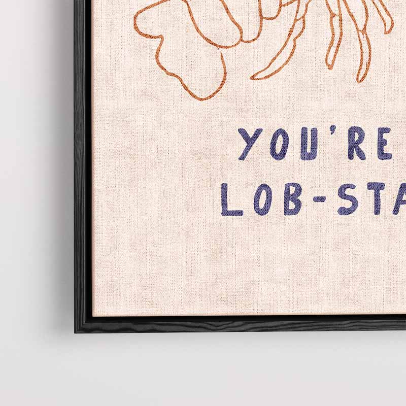 Lob-Star Illustratie Poster – modern portret kunstwerk van WallArtistic