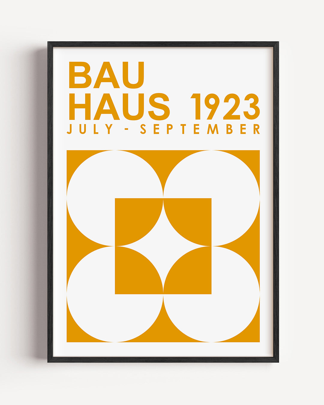 Vormen en vlakken – staande Bauhaus poster als wanddecoratie
