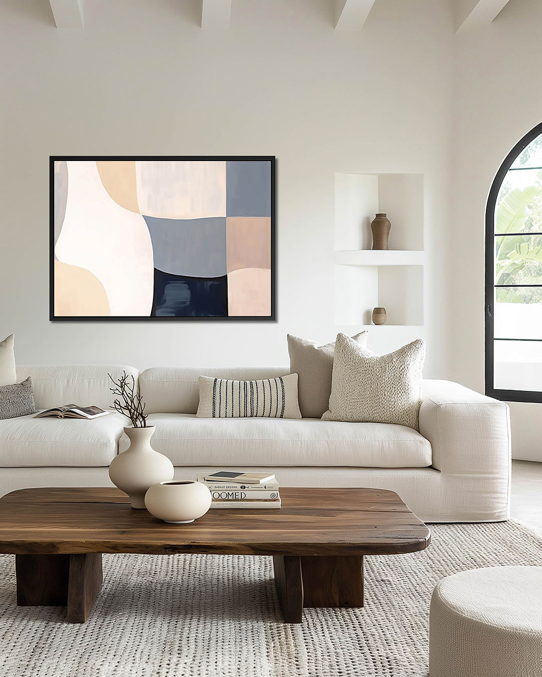 Organische vormen compositie – Creëren – wanddecoratie in interieur