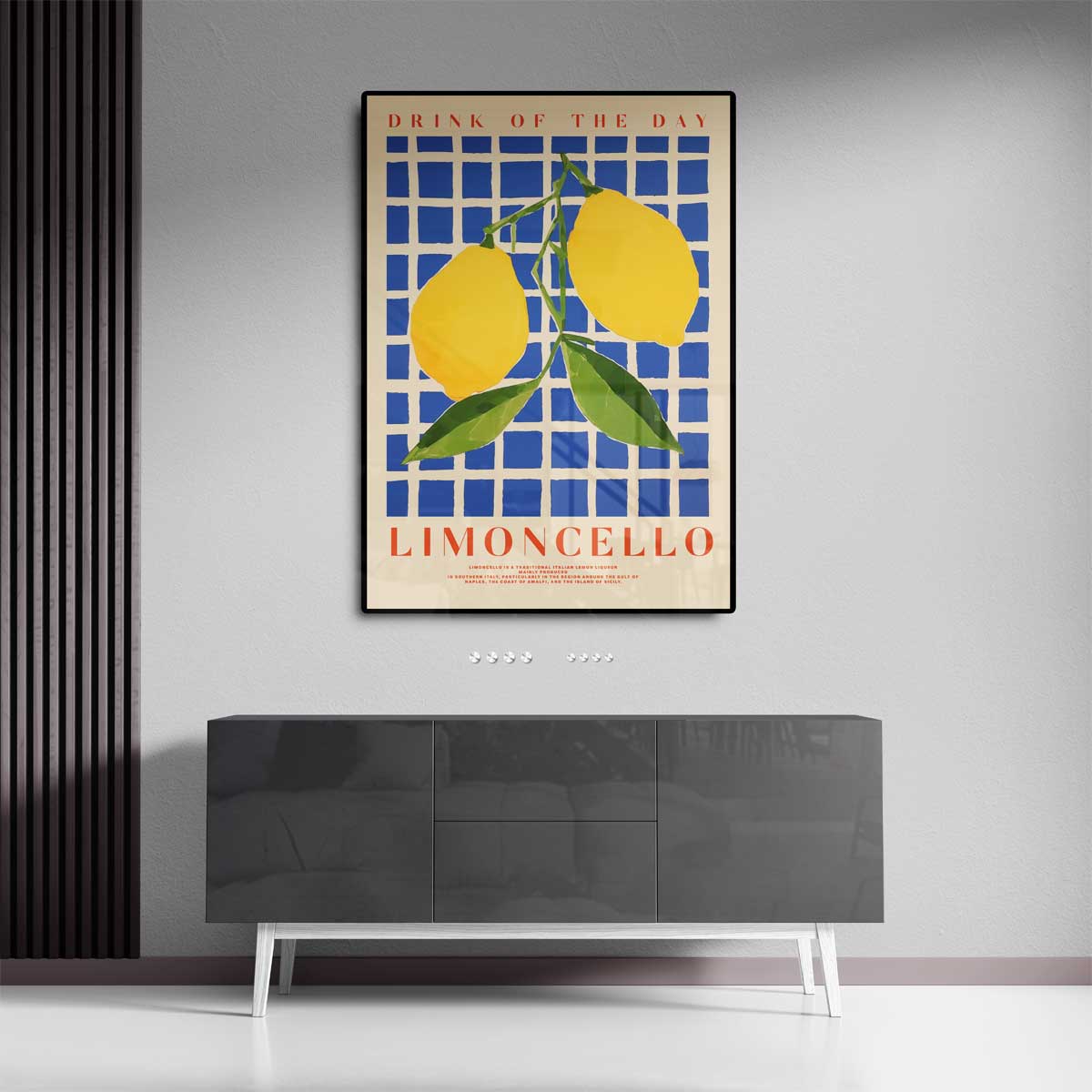 Citrus Serenade Poster – dibond wanddecoratie in staand formaat
