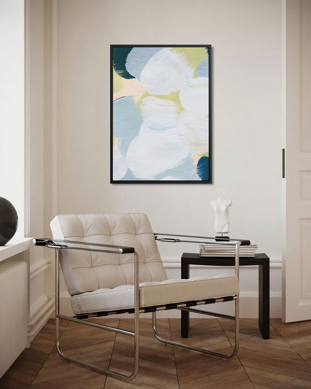 Organische vormen compositie – kunstwerk als stijlvolle wanddecoratie