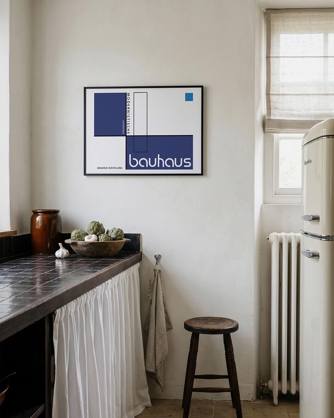 Vorm en balans – geometrische poster in Bauhaus-stijl van WallArtistic