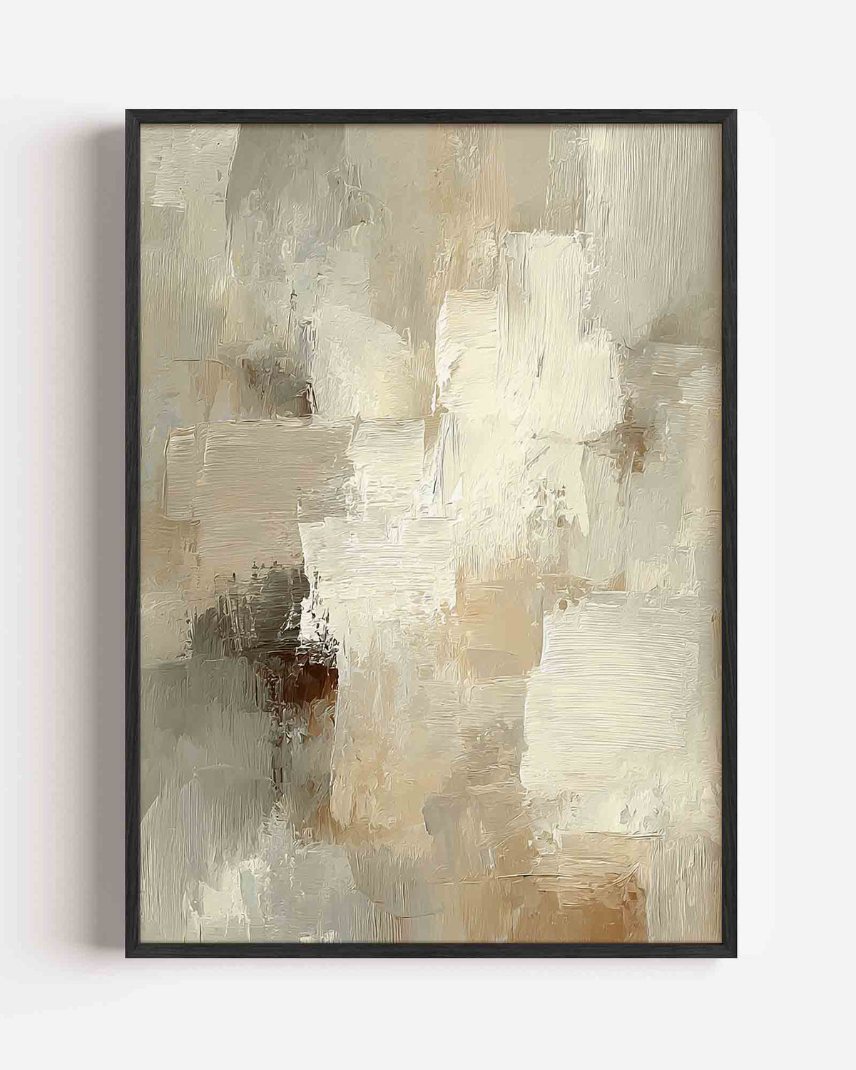 Abstracte beige textuur – abstracte textuur portret poster als wanddecoratie