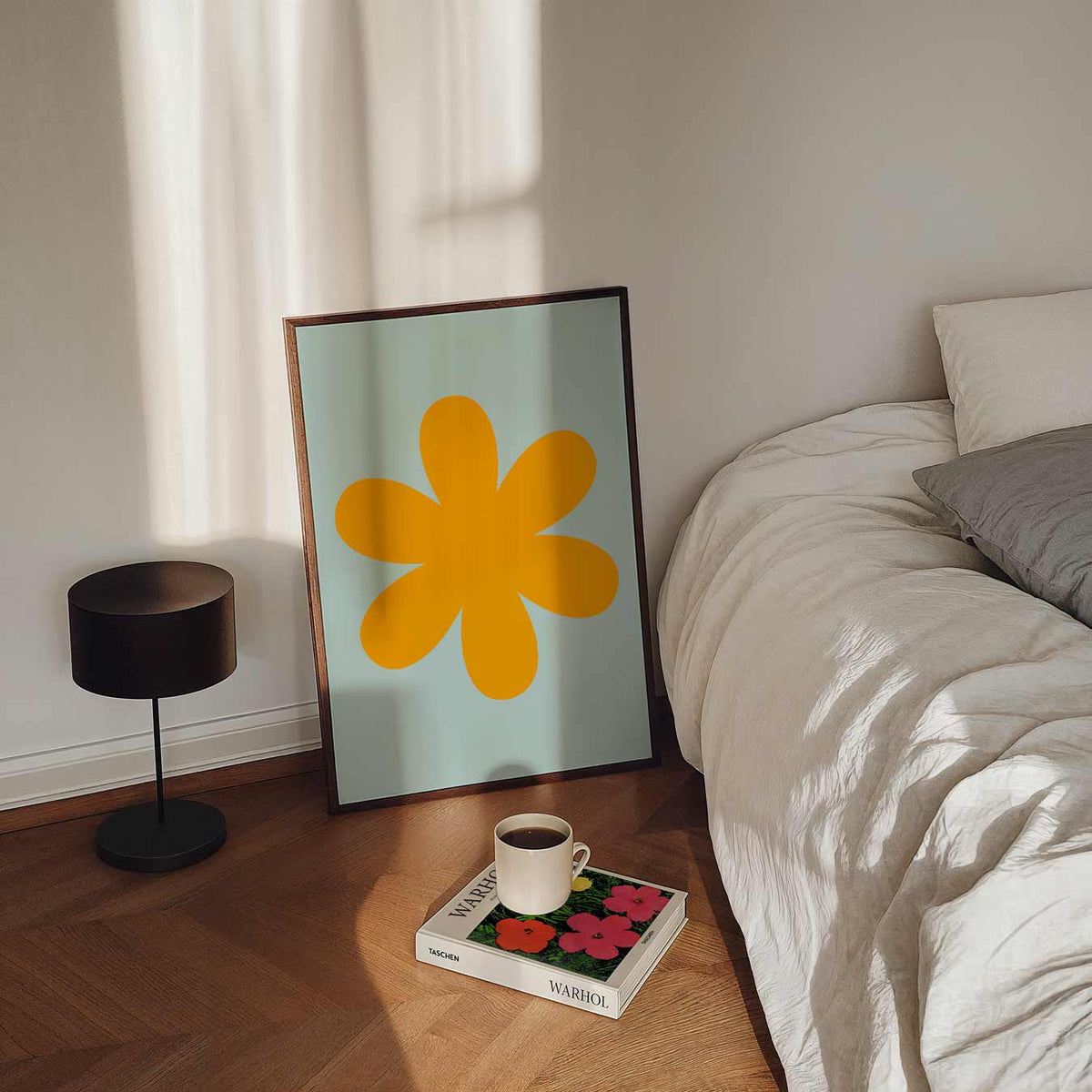 Retro Bloemenposter – staande bloemen wanddecoratie van WallArtistic