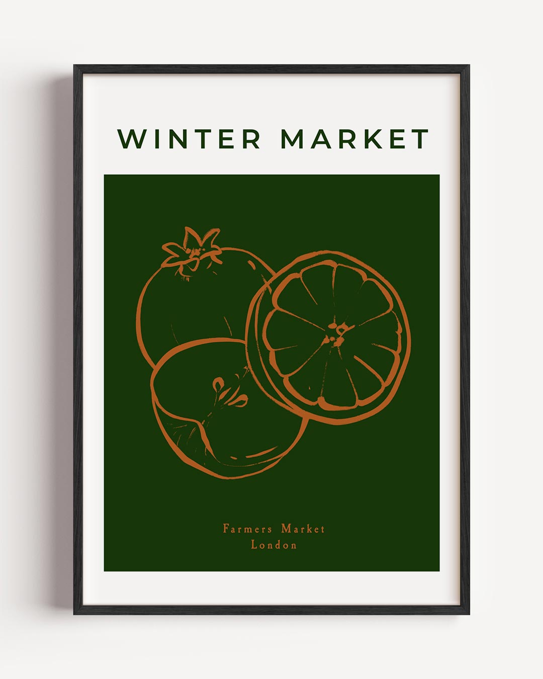 Winter Market – keuken portret poster als wanddecoratie