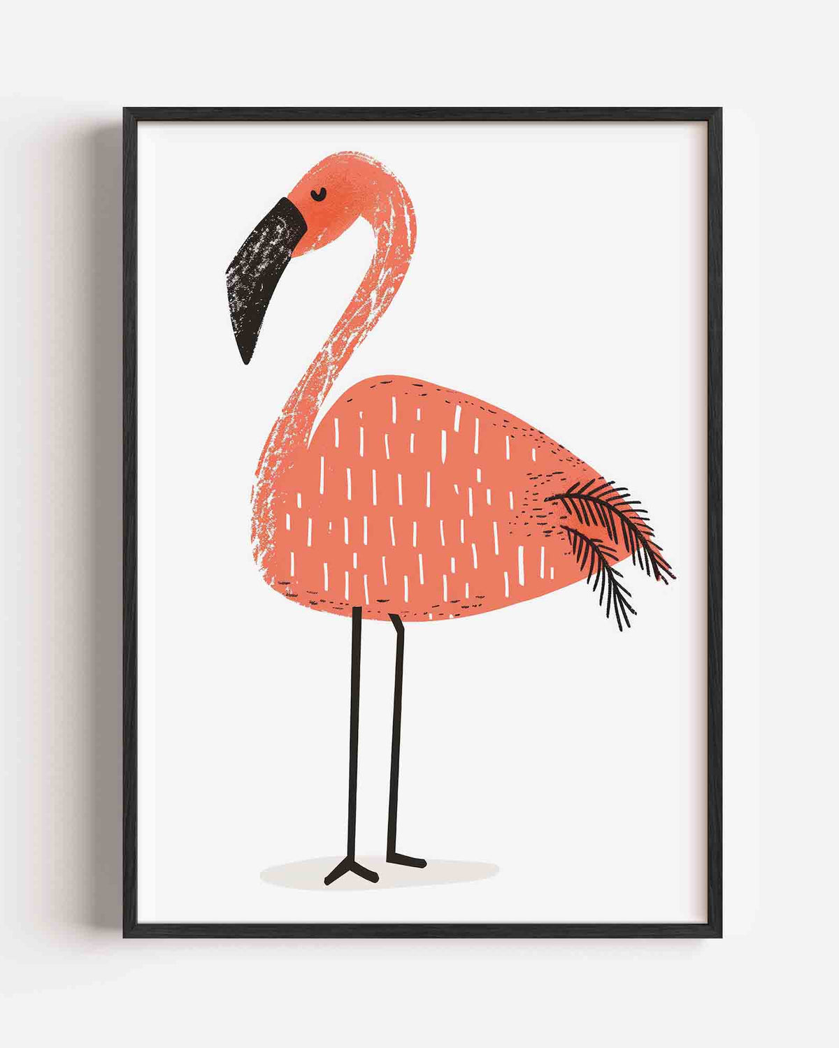 Flamingo – kids portret poster als wanddecoratie
