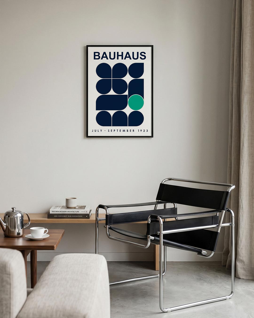 Vorm en kleur – geometrische Bauhaus poster in staand formaat