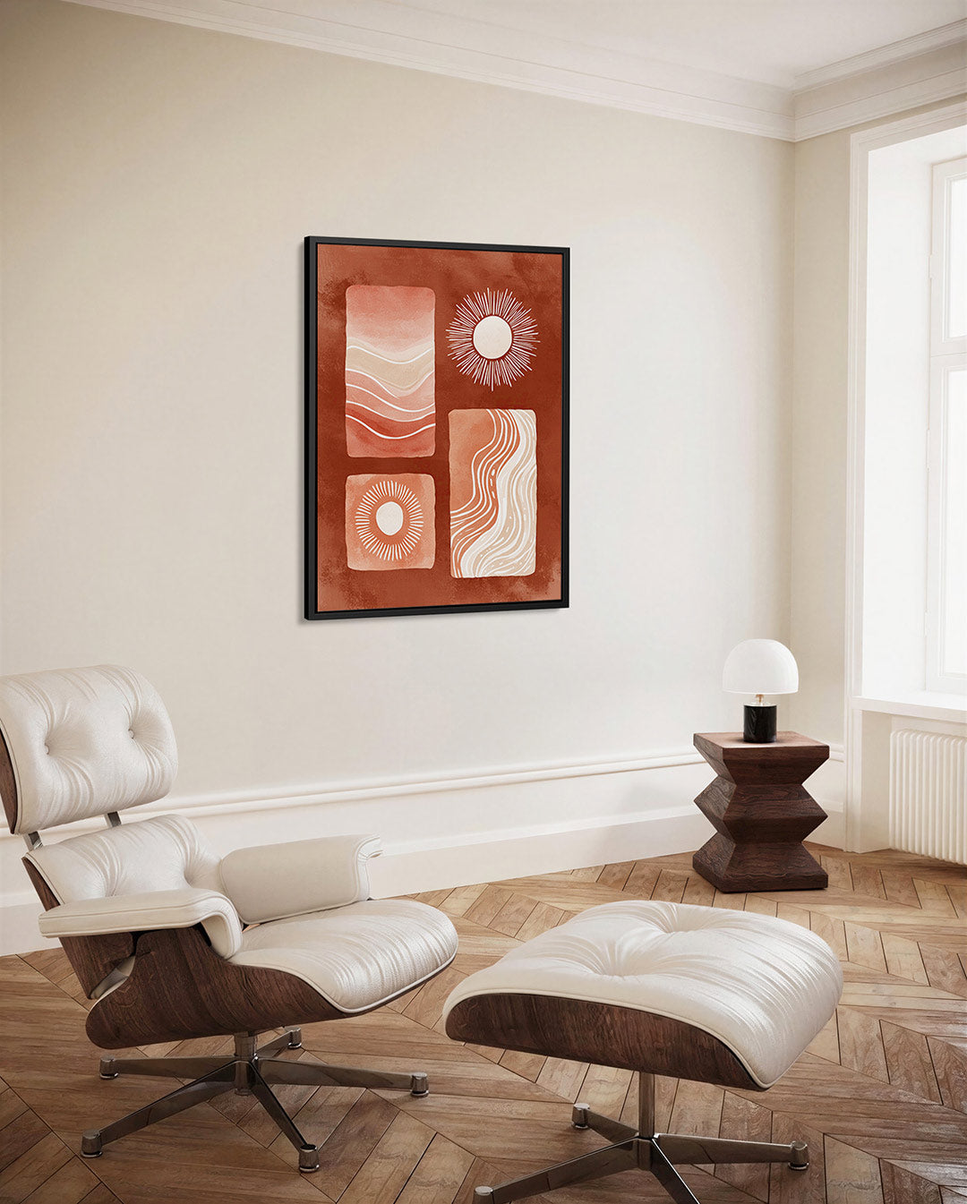 Organische vormen compositie – decoratief kunstwerk voor aan de muur