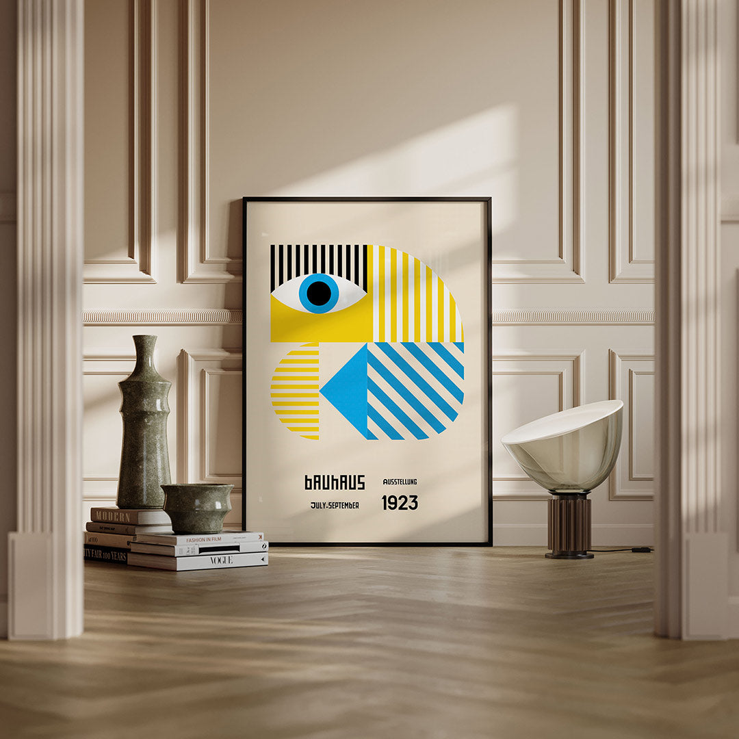 Vorm en kleurvlakken – moderne Bauhaus wandkunst als poster