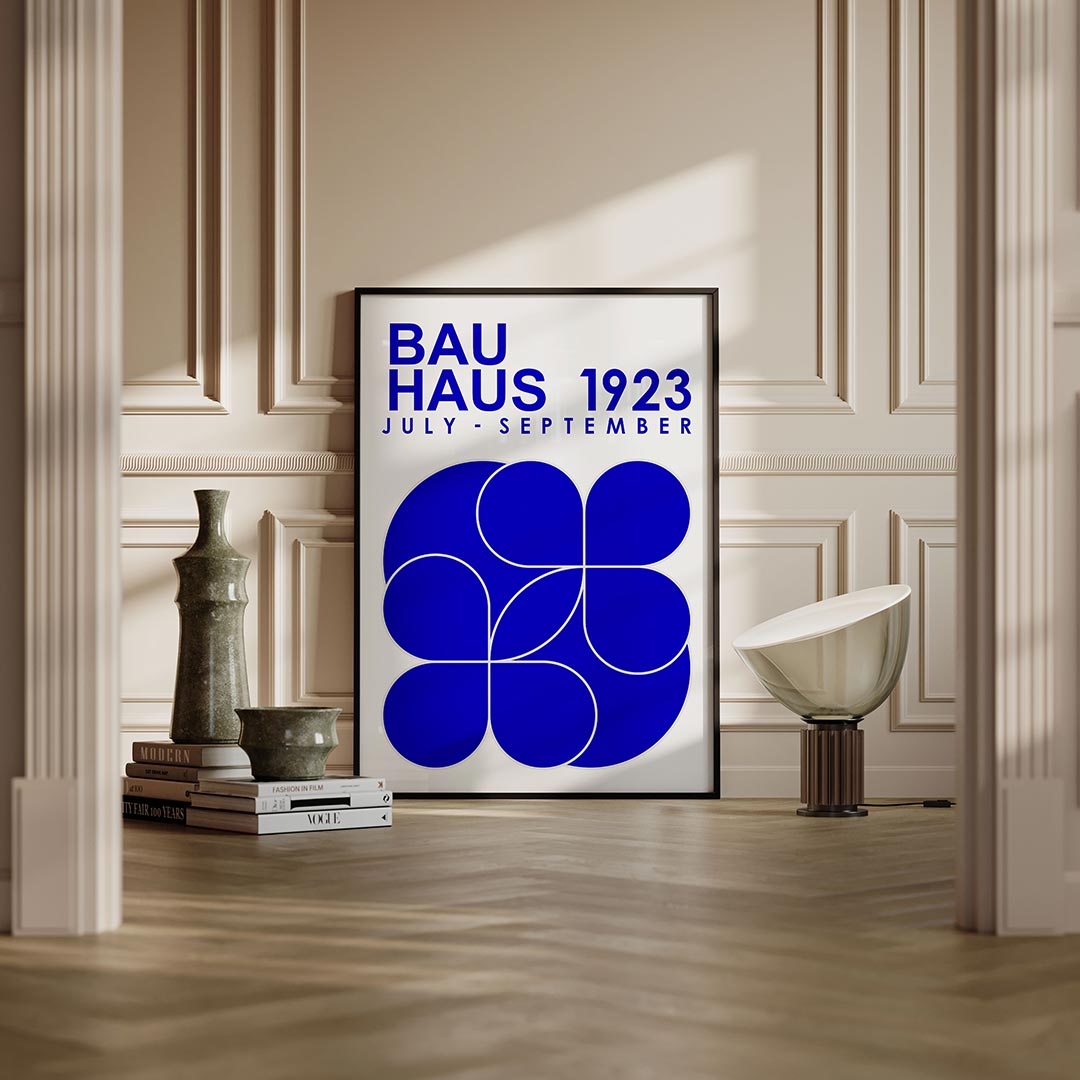 Vormen en vlakken – moderne Bauhaus wandkunst als poster