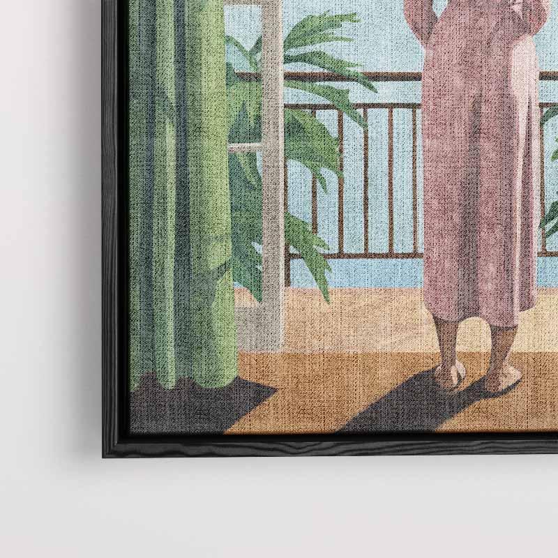Uitzicht over de Oceaan – modern portret kunstwerk van WallArtistic