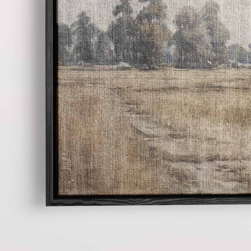 Zomerlandschap in Vervagende Tinten – staand kunstwerk voor modern interieur