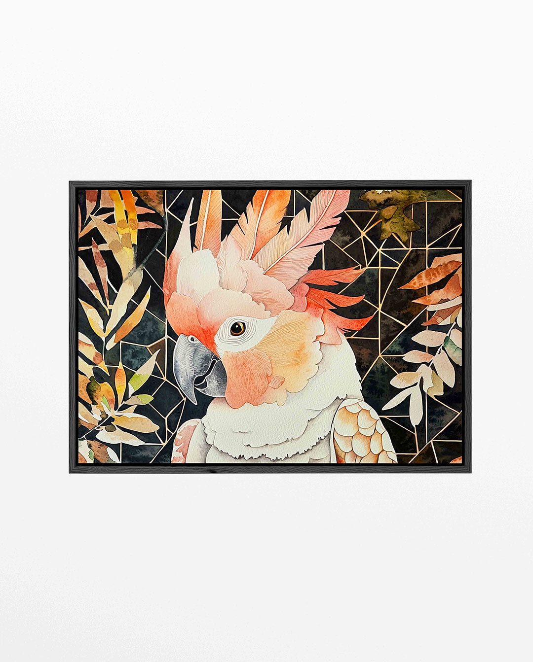 Vogels en geometrie – liggend dieren kunstwerk