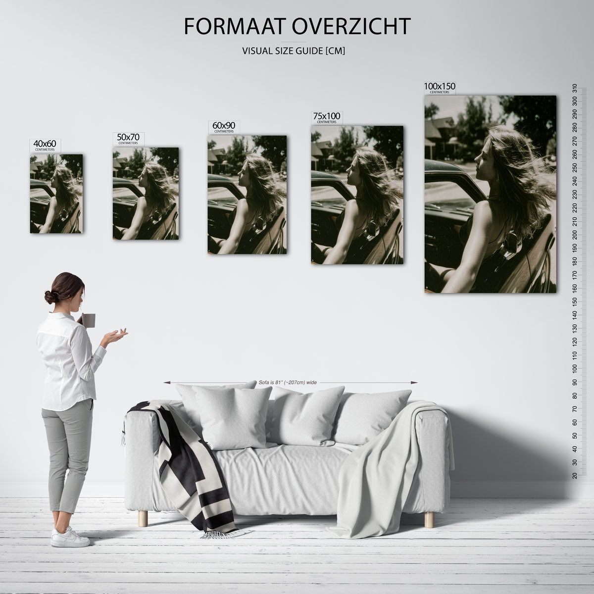 Abstract – staande wanddecoratie van WallArtistic