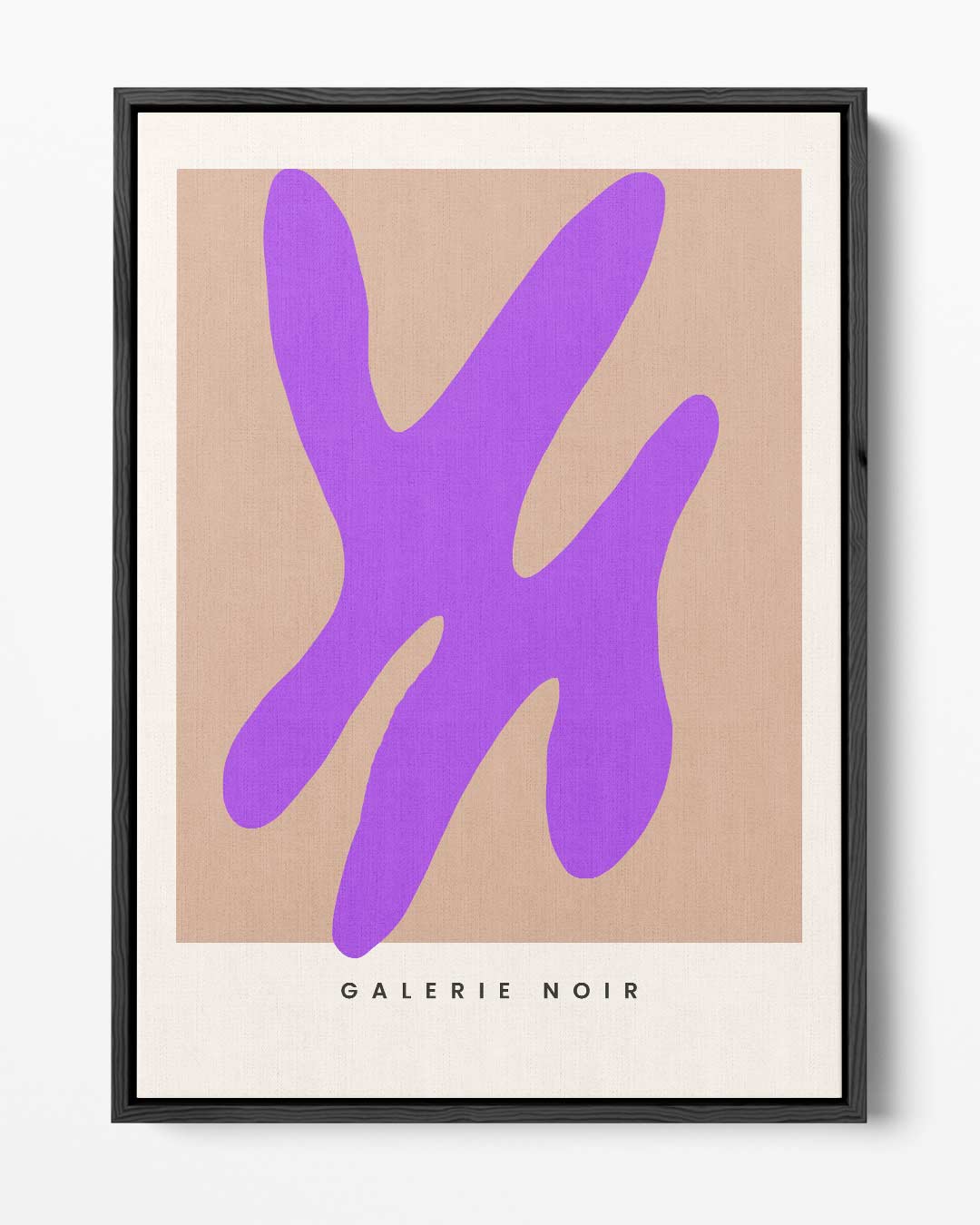 Vrolijke Paarse Abstractie – portret kunstwerk als wanddecoratie