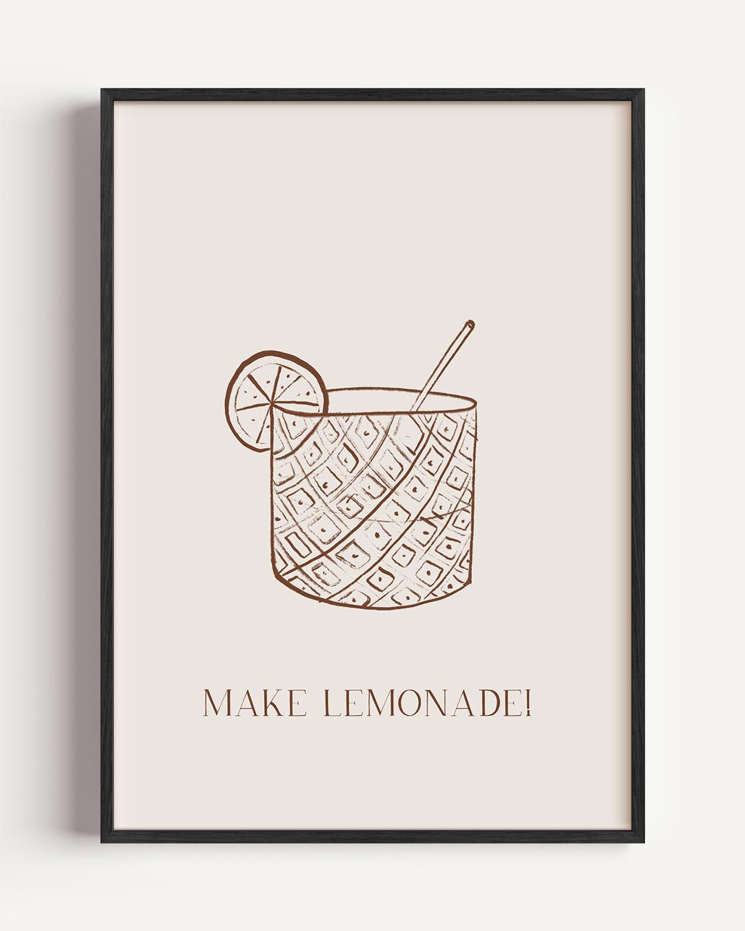 Make Lemonade – zomer portret poster als wanddecoratie