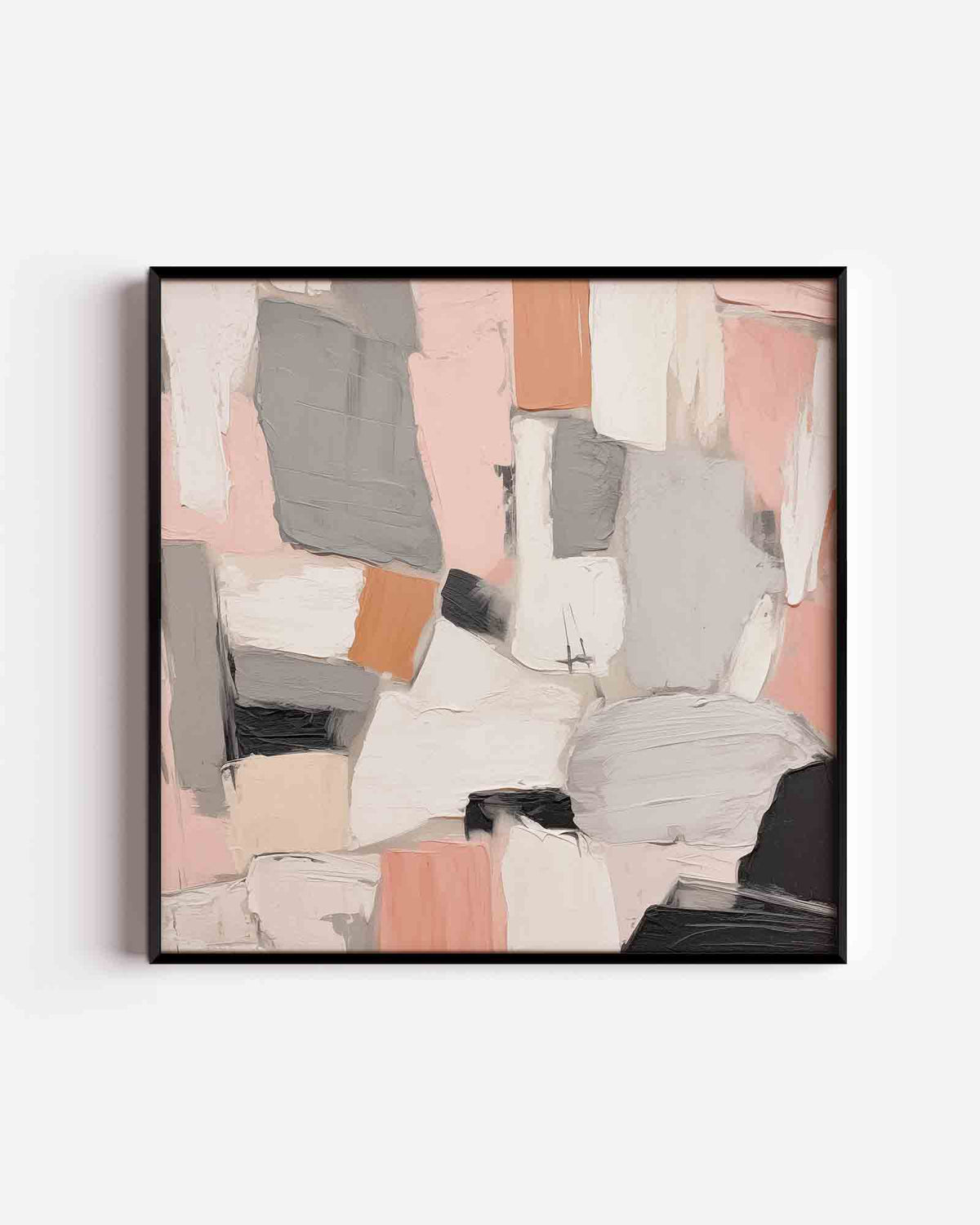 Abstracte vormen – zacht abstracte vierkante poster als wanddecoratie