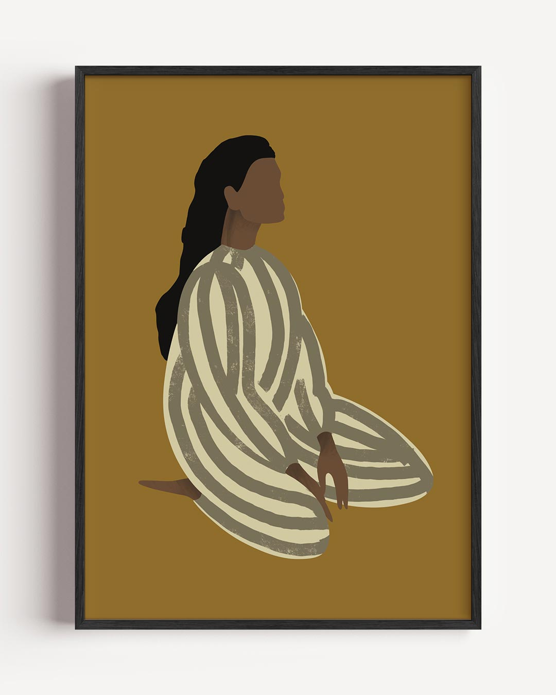 Rust en Reflectie Art Print – moderne portret poster als wanddecoratie